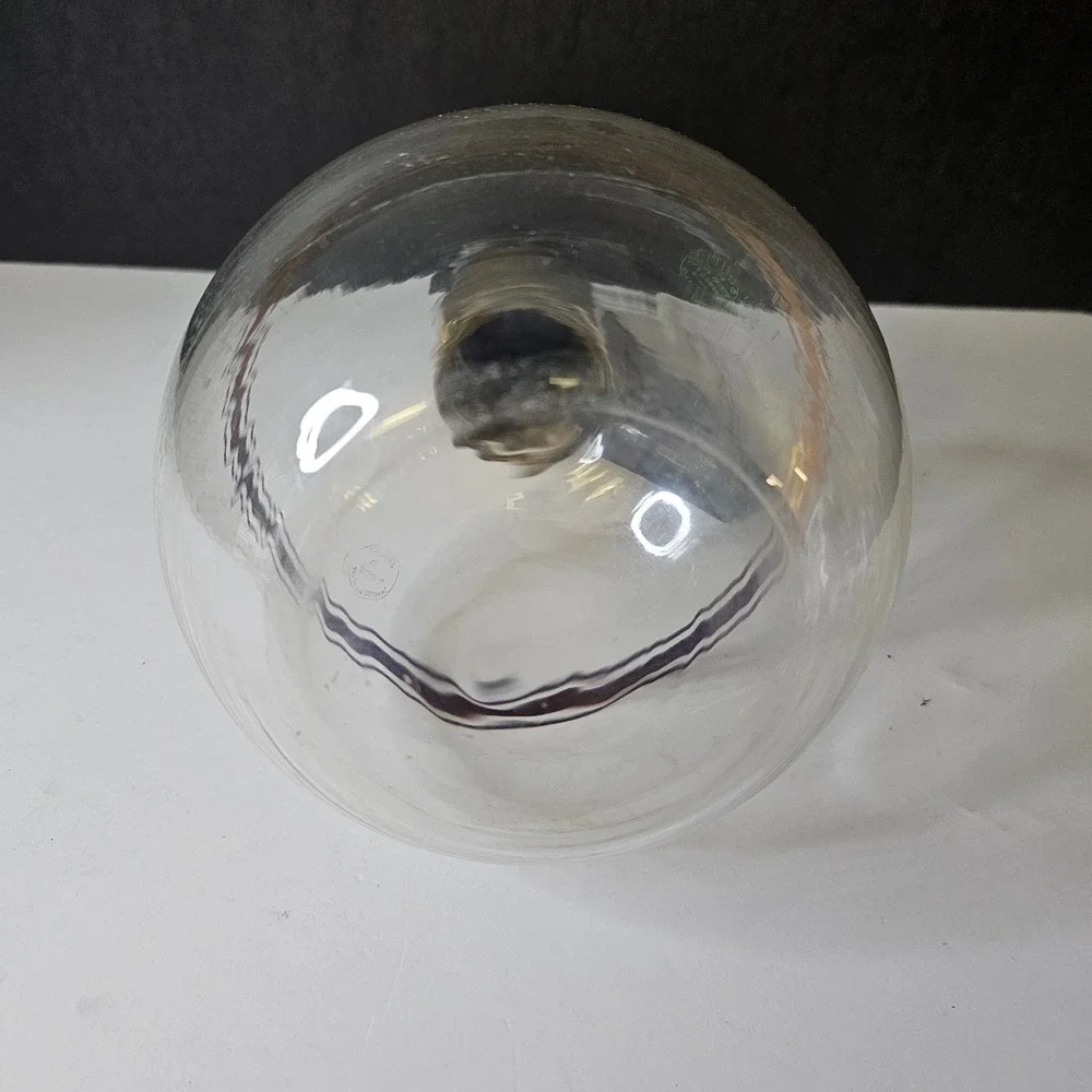 Vintage Silex Pyrex Glass Coffee Carafe Gold Tone Band Black Mid Century Modern
